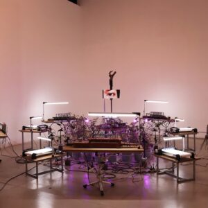 Bagus Pandega, ‘A Diasporic Mythology’, 2021, Multimedia installation, 480 x 480 x 162 cm. Image from ROH Projects