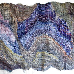 Kenny Nguyen, ‘Deconstructing Infinite No. 5’, 2023, Hand-cut silk fabric, acrylic paint on canvas, 182.9 x 213.4 cm. Image from the artist’s website