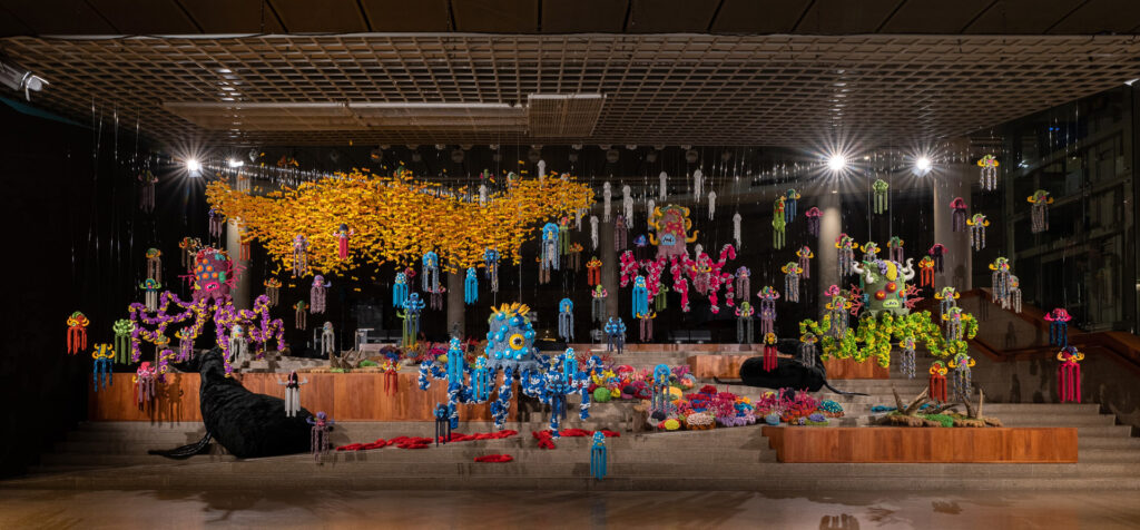 Mulyana, ‘Diverseaty’, 2020, installation at Esplanade Singapore. Image courtesy of the artist