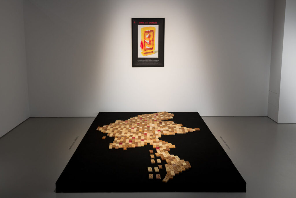 Htein Lin, ‘Soap Blocked’, 2016, installation view at SAM Tanjong Pagar Distripark. Image courtesy of Singapore Art Museum.