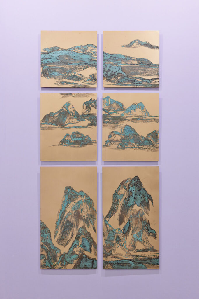 Wyn-Lyn Tan, ‘Particulate A World Without End’, 2024, patina on copper. Image courtesy of the artist