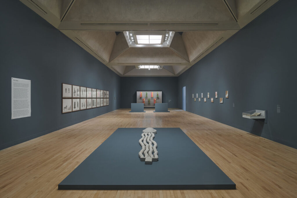 Pio Abad, Turner Prize 2024 installation view at Tate Britain. Photo: Andy Keate