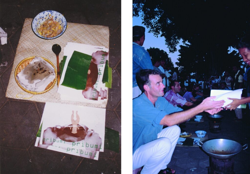 ‘Pribumi-Pribumi’ performance in Yogyakarta, 1988, archival photos, courtesy of the artist.