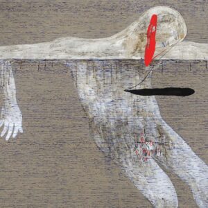 Dadang Christanto, ‘Floating #2’, 2012, Acrylic on Belgian linen, variable dimensions. Image from Brisbane Art Guide