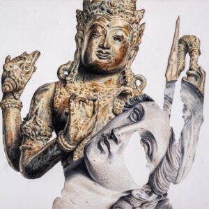 Riono-Tanggul-‘Artifact-Remnants-2-2023-Colour-pencil-on-Winsor-and-Newton-paper-14.8-x-21-cm.-Image-from-Artsy