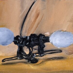 Wisnu Auri, ‘The Living Room Series #2’, 2023, Oil on canvas, 30 x 20 cm. Image from Artsy