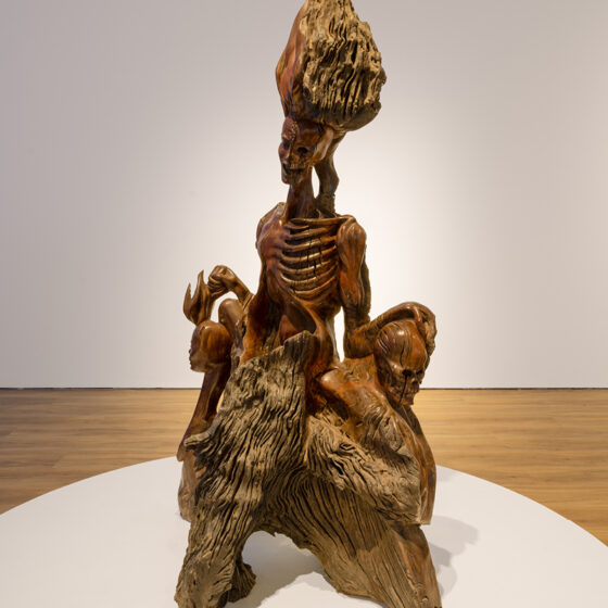 04-I-Ketut-Muja-_Rwa-Bhineda-Date-unknown-Carving-on-tenggulun-wood-196-x-120-x-70-cm.-Image-from-Museum-MACAN