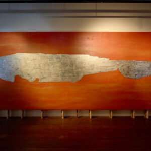 Ubatsat, ‘No Distance to Khon Pi Luang’, 2023, Acrylic on canvas, 264 x 720 cm. Image from Warin Lab Contemporary