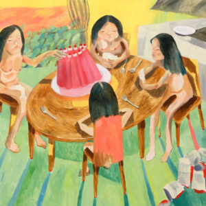 Alya Hatta, 'It was all jello', 2021, oil paint on canvas, 210 x 165 cm. Image from the artist's website