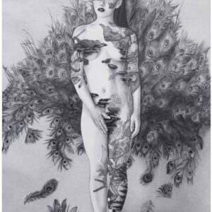 Andres Barrioquinto, 'Impulse of Desire (Study)', 2022, graphite on paper, 122 x 91 cm. Image from Artsy