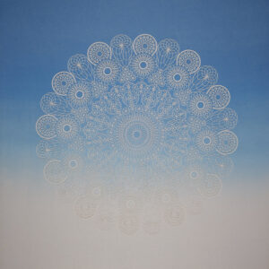 Ashley Yeo, 'A soft spring', 2020, hand cut paper, 44.5 x 44.5 cm. Image from Mizuma Gallery