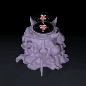 Brandon-Tay-‘Model-A-Adversaries-2023-3D-printed-sculpture-with-embedded-media-display-and-LCD-display-with-dynamic-video-loop-32-x-18-x-26-cm-Image-from-Yeo-Workshop-