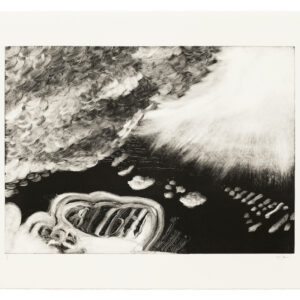 Charles Lim Yi Yong, 'Staggered Observations 9', 2021, Monotype on paper, 45.5 x 57.7 x 3.8 cm framed, Image courtesy STPI Creative Workshop & Gallery