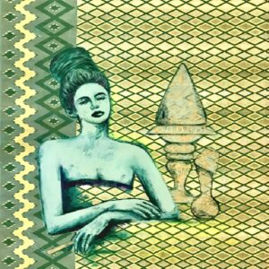 Chuu Wai Nyein, 'Lightness In My Tongue', Acrylic on fabric, 122 x 91 cm, Image courtesy of the artist