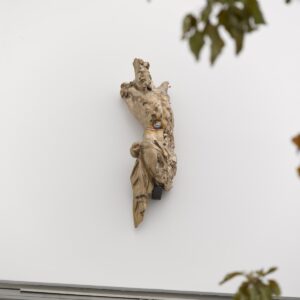 Danh Vo, 'Untitled', 2020, bronze 16th century Spanish figure of Christ and apple tree, dimensions variable. Image from White Cube