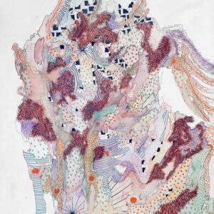 Denver Garza, 'Landscape No. 1', 2020, watercolor and pen on paper, 50.8 x 64.8 cm. Image from Artery Art Space