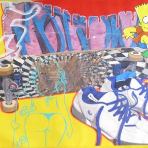 Dodit Artawan, 'Motion', 2016, oil and acrylic on canvas, 150 x 200 cm. Image from Artsy