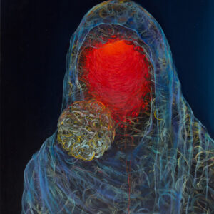 Duong Thuy Duong, 'Agnes With Child', 2017, oil on canvas, 120 x 90 cm. Image from the artist's website