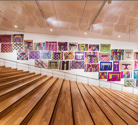 Yee I-Lann, ‘Encounters’. Image courtesy of Asia Culture Centre.