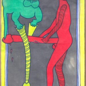 I Gusti Ayu Kadek Murniasih, 'Mr Pablito', 2003, acrylic on canvas, 152 x 101 cm. Image from Gajah Gallery