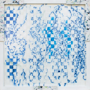 Ines-Katamso-‘Intertwined-4-2021-Non-toxic-ink-on-300-gsm-paper-organic-painting-on-woodern-and-recycled-plastic-frame-83-x-83-cm.-Image-from-ISA-Art-Gallery