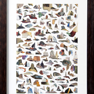 Jel Suarez, 'A Past Present 3', 2018, collage on hahnemuhle paper, 61 x 91.4 cm. Image from Galerie Stephanie