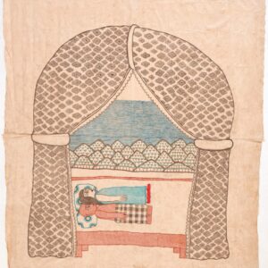 Jumaadi, ‘Bed Chamber', 2019, acrylic on cloth, 300 x 380 cm. Image from Christine Park Gallery