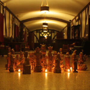 Le Hien Minh, 'Statues', 2011, Vietnamese handmade Dó paper, wood. Image from the artist's website