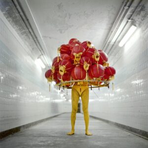 Lee Wen, 'Strange Fruit 1', 2003, giclee print on cotton rag paper, 109 x 109 cm. Image from iPreciation