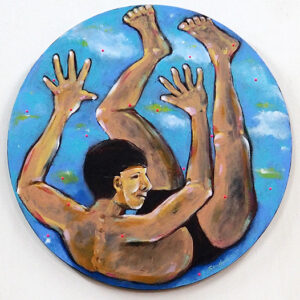 Lim Soo Ngee, 'Hallucinatory Dance #10', 2021, Acrylic on Canvas, 50 cm diameter, Image courtesy of Art Porters Gallery and the artist