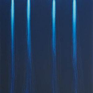 Luke Heng, 'Blue on white no.4 (Royal Stanza)', 2016, oil on linen, 170 x 135 x 5 cm. Image from the artist's website