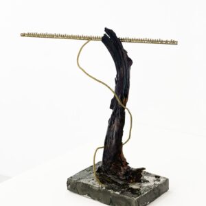 Maisarah Kamal, ‘Bloom VI’, 2023, wood, cement, and found objects, 62 x 54 x 22 cm. Image from Ocul