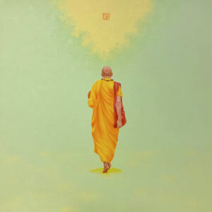 Nguyen Minh Phuoc, 'Golden Afternoon', 2004, oil on canvas, 100 x 100 cm. Image from Toriizaka Art
