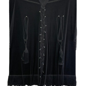 Odelia Tang, ‘Fear Of Nothing’, 2021, Tuelle, velvet, thread, concrete nails, rope, tassels and trimmings on wood mount canvas, 120 x 90 cm, Photo courtesy of Richard Koh Fine Art