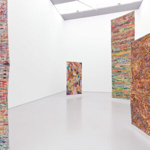 Pacita Abad, 'Life in the Margins, 2020, Installation view, Spike Island, Bristol, Works courtesy of the Pacota Abad Estate, Photograph courtesy of Max McClure