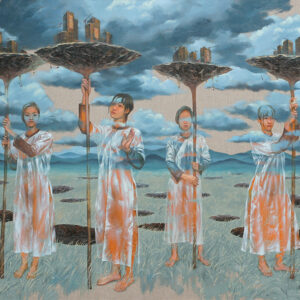 Pham Huy Thong, 'Sacrifice Sale Four Season Project', 2019, oil on canvas, 120 x 190 cm. Image from Craig Thomas Gallery