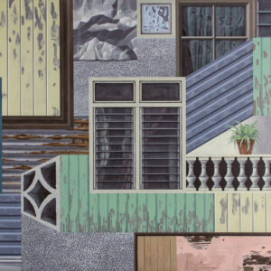 Pope Bacay, ’18 Tapal Street’, 2019, Acrylic on canvas, 213.4 x 426.7 cm. Image from the artist’s website