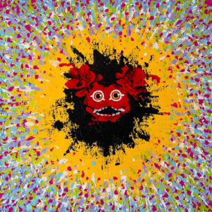 Pucuk-Cemara,-'Pajangan-(Display)-2',-2023.-Acrylic-on-canvas,-45x45cm.-Photo-courtesy-of-Artsy