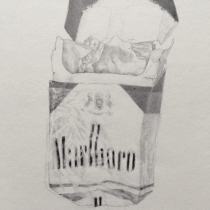 Renato Orara, 'Untitled, 2020-01', 2020, ballpoint ink on paper, 27.94 x 26.67 cm. Image from SILVERLENS