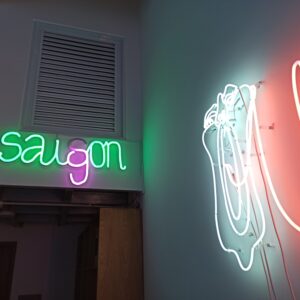 Richard Streitmatter-Tran, 'Saison/Saigon', 2019, acrylic LED lights and electronics. Image from the artist's website