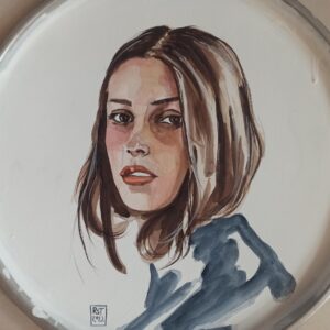 Richard Streitmatter-Tran, 'Soda', 2022, watercolor and gouache on metal plate with absorbent ground cold wax, 50 x 50 cm. Image from the artist's website