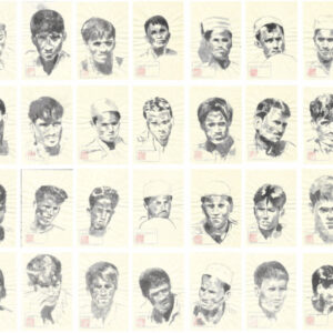 Sawangwongse Yawnghwe Rohingya Portraits 2017 Sumi ink on rice paper Dimension variable Image courtesy of the artist