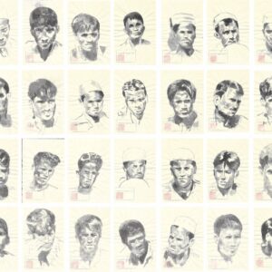 Sawangwongse Yawnghwe, 'Rohingya Portraits', 2017, Sumi ink on rice paper, Dimension variable, Image courtesy of the artist