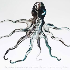 Shubigi Rao, 'For Hugo, Fabulist, From Gessner, Confabulist', 2015, ink and DECAdry on Tieplo paper, 70 x 100 cm. Image from Ocula