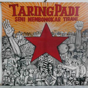 Taring Padi, 'Seni Membongkar Tirani', 2011, acrylic on canvas, 450 x 300 cm. Image from Art & Market