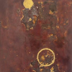 Thao Nguyen Phan, 'Perpetual Brightness', 2019, watercolour on silk Vietnamese lacquer on wood (pigment, lacquer, eggshell, silver leaf), 53 x 73 x 12 cm. Image from the artist's website