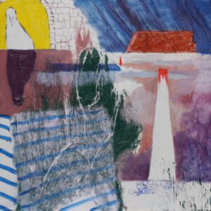 Ugo Untoro, ’Ugolino’, 2020, Acrylic on canvas, 100 x 120 cm. Image from MutualArt