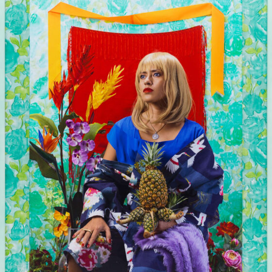 ]Wawi Navarroza, 'Remember Who You Are (Strange Fruit/ The Other Asian, Self Portrait With Pineapple)', 2019, archival pigment print on Hahnemühle, cold mounted on acid free aluminum, 114 x 86 cm. Image from Kristin Hjellegjerde Gallery