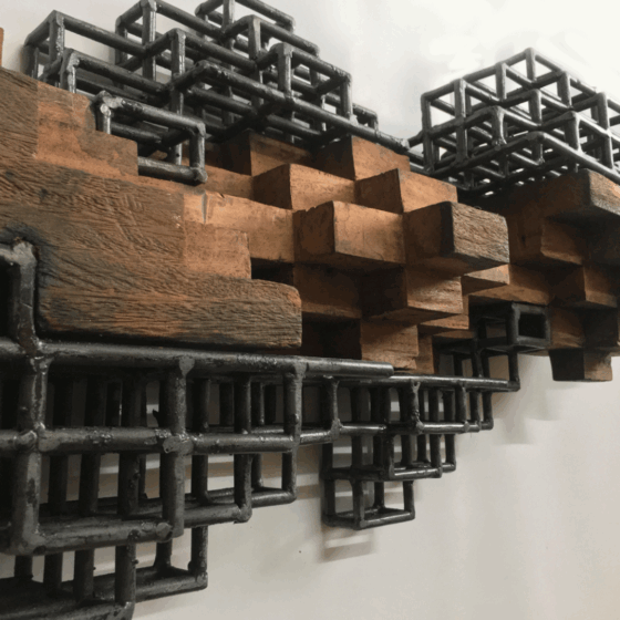 Zulkifli Lee, 'Sekufu details', 2021, meranti wood & mild steel, 41.6 x 90 x 18 cm. Image from the artist's website